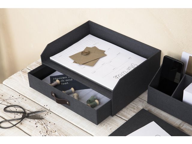 Skrivbordsförvaring BIGSO Walter grå/sv.